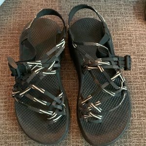 Chaco J106592 Zx3 Women's Size 8 Strappy Sport Waterproof Sandals Black/White